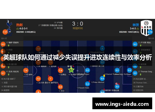 英超球队如何通过减少失误提升进攻连续性与效率分析